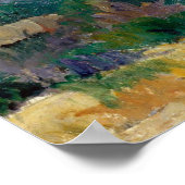 ひびの入った壁の家 – ポール・セザンヌ ポスター (角)