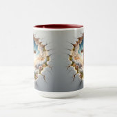 ひびの入った壁の泥 マグカップ (中央)