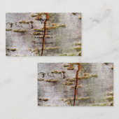 ひびの入った樺の木の樹皮 名刺 (正面/裏面)