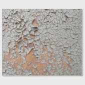 ひびの入った灰色絵を描の壁 ラッピングペーパー (フラット)