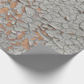 ひびの入った灰色絵を描の壁 ラッピングペーパー (角)