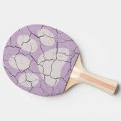 ひびの入った紫の動物の手の跡のポンパドル 卓球ラケット (横)