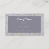 ひびエレガント割絵を描れダスティラベンダー金箔 名刺 (裏面)