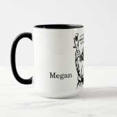 ひびパーソナライズされた割れた友達 マグカップ (左)