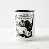 ひびパーソナライズされた割れた友達 マグカップ (中央)