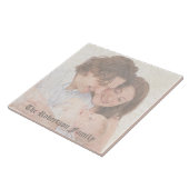 ひびフェイク割れたヴィンテージフォト新生児 タイル (側面)