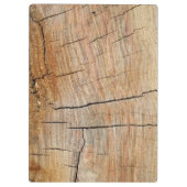 ひびフェイク割れた木のリングや輪 クリップボード (裏面)