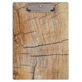 ひびフェイク割れた木のリングや輪 クリップボード (正面)