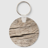 ひびフェイク割れた木の樹皮 キーホルダー (正面)
