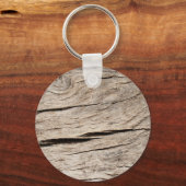 ひびフェイク割れた木の樹皮 キーホルダー (正面)
