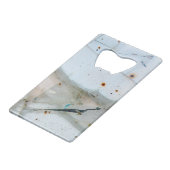 ひび割れし錆びたガラス クレジットカード栓抜き (裏面アングル)