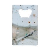 ひび割れし錆びたガラス クレジットカード栓抜き (裏面)