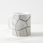 ひび割れたアーステクスカッコいいチャ コーヒーマグカップ (正面左)