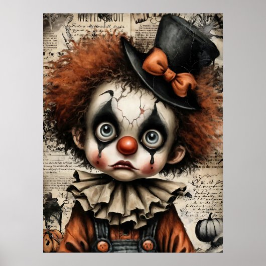 ひび割れたカーニバル – 憂鬱な仮装 ポスター (正面)