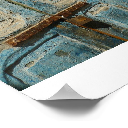 ひび割れたドア ポスター (角)