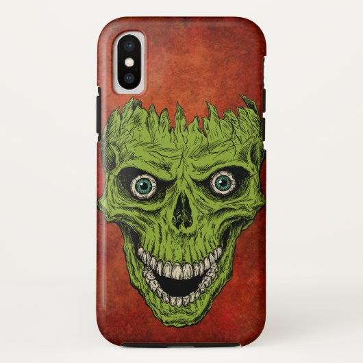 ひび割れたドクロ Case-Mate iPhoneケース (裏面)