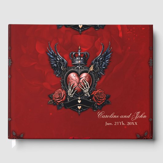 ひび割れたハート:ゴシック様式の時代 ゲストブック (正面)