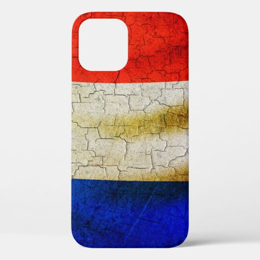 ひび割れたフランス国旗のケース – メイトiPhoneケース Case-Mate iPhoneケース (裏面)