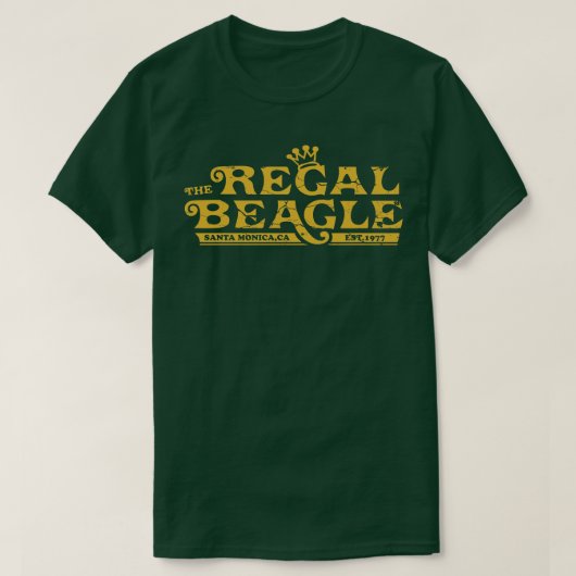 ひび割れたリーガルビーグルヴィンテージ Tシャツ (デザイン正面)