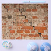 ひび割れたレンガの壁 チラシ (シングル)