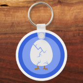 ひび割れた卵鍵鎖 キーホルダー (正面)