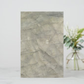 ひび割れた古い紙文房具 便箋 (スタンド正面)