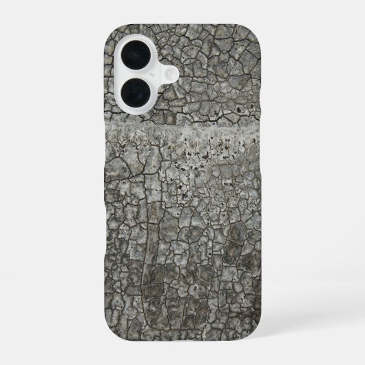 ひび割れた土のテクスチャ iPhone 16ケース (裏面)