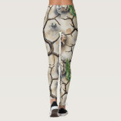 ひび割れた地球の乾燥シームレスなパターン レギンス (裏面)