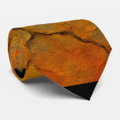 ひび割れた地球の抽象芸術テクスチャ ネクタイ (ロール)