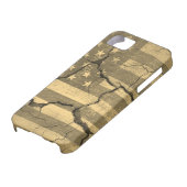 ひび割れた壁の米国国旗のヴィンテージ Case-Mate iPhoneケース (下部)