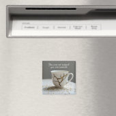 ひび割れた壊れたティーカップ 励ましのマグネット マグネット (インサイチュ (食洗機))
