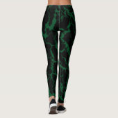 ひび割れた宇宙溶岩 – 森 レギンス (裏面)