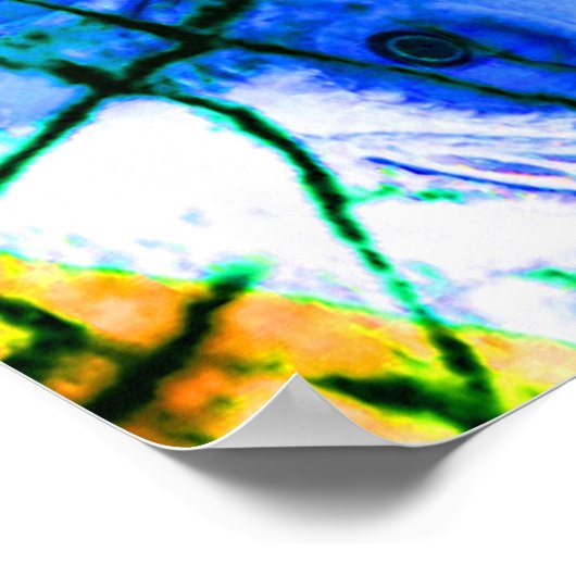 ひび割れた宇宙飛行士 ポスター (角)