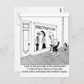 ひび割れた歩道はカイロプラクターの恩恵 ポストカード (正面/裏面)