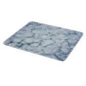 ひび割れた氷の表面（スタイル2）油絵 カッティングボード (角)