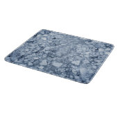 ひび割れた氷の表面（スタイル7）油絵 カッティングボード (角)