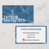 ひび割れた氷大理石 名刺 (正面/裏面)