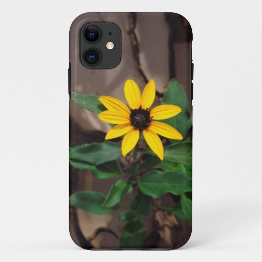 ひび割れた泥から咲くひまわり Case-Mate iPhoneケース (裏面)
