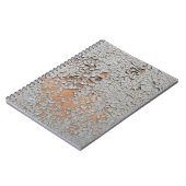 ひび割れた灰色の絵を描壁 ノートブック (左側)