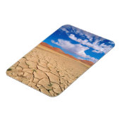 ひび割れた砂漠の平野 マグネット (左側)