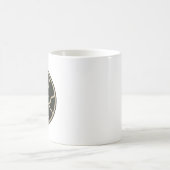 ひび割れた表面のグラフィック クラシックマグ コーヒーマグカップ (中央)