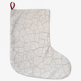 ひび割れた表面 ラージクリスマスストッキング