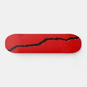 ひび割れた赤絵を描 スケートボード (横)