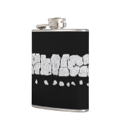 ひび割れた道絵を描 フラスク (左)