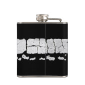 ひび割れた道絵を描 フラスク (裏面)