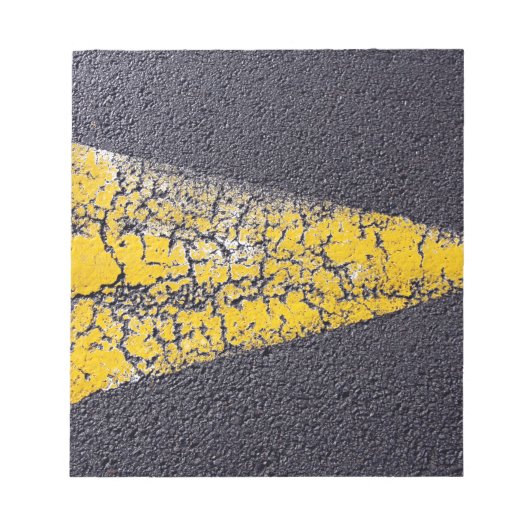 ひび割れた道路 ノートパッド (正面)
