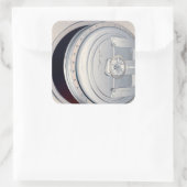 ひび割れた銀行の金庫 スクエアシール (バッグ)