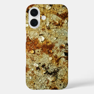 ひび割れた錆びた金属の表面 iPhone 16ケース