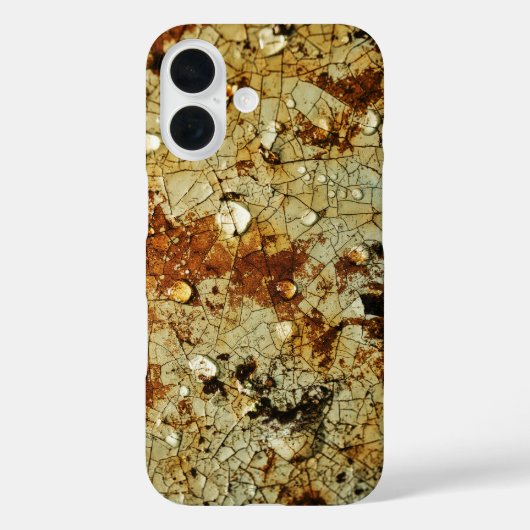 ひび割れた錆びた金属の表面 Case-Mate iPhoneケース (裏面)