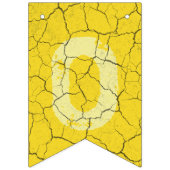 ひび割れた黄色の祝いのパーティーフラグ バンティングフラッグ (第2の旗)